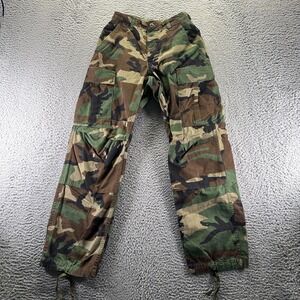US Military Pant Mens XS Green Camouflage Cotton Cargo Straight Combat Uniform